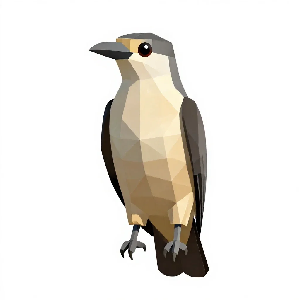 Coucal isolated on a white background