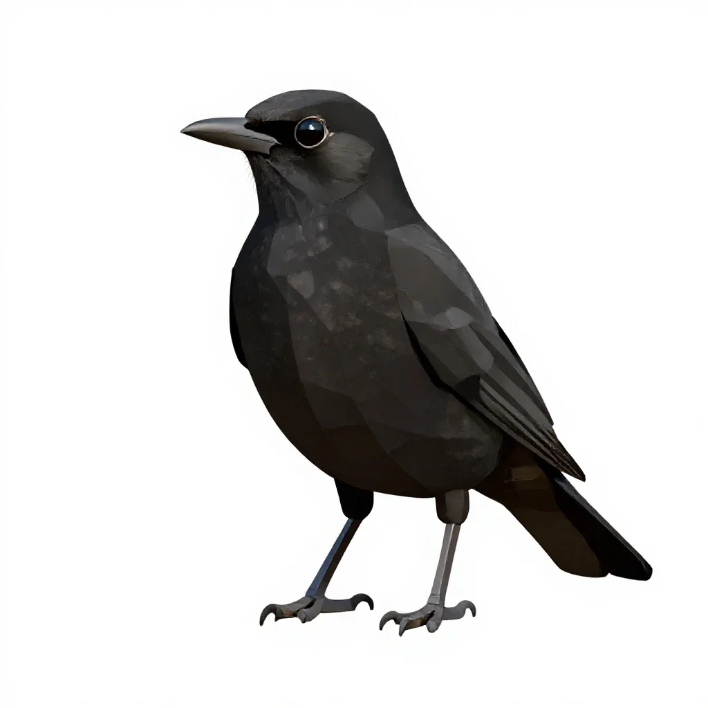 Cowbird isolated on a white background