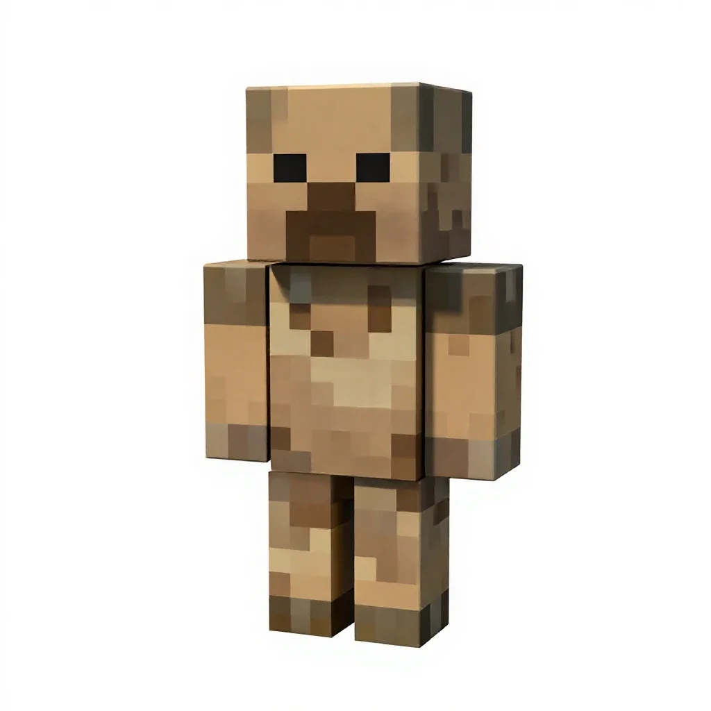 Creeper isolated on a white background