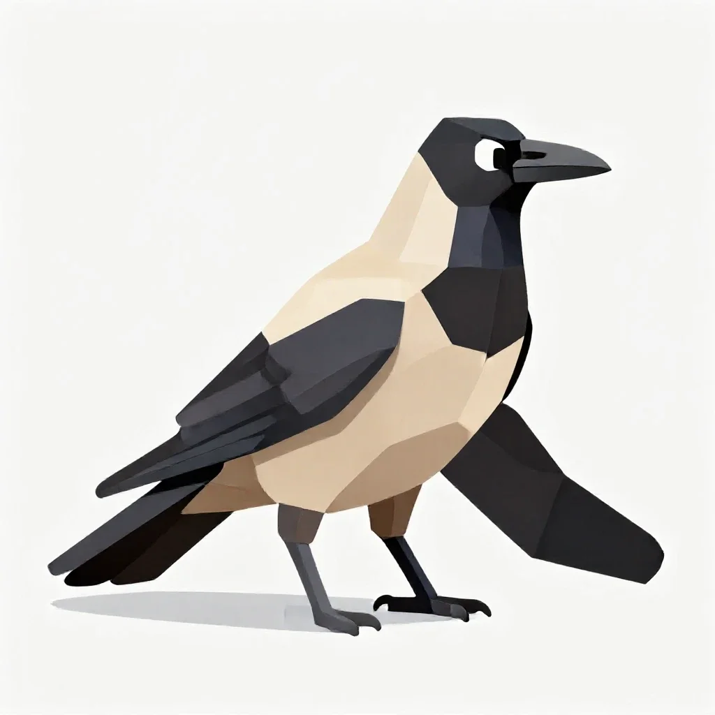 Crow pheasant isolated on a white background