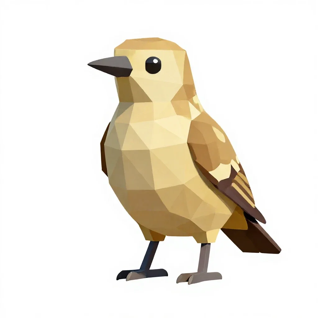 Cuculiform bird isolated on a white background