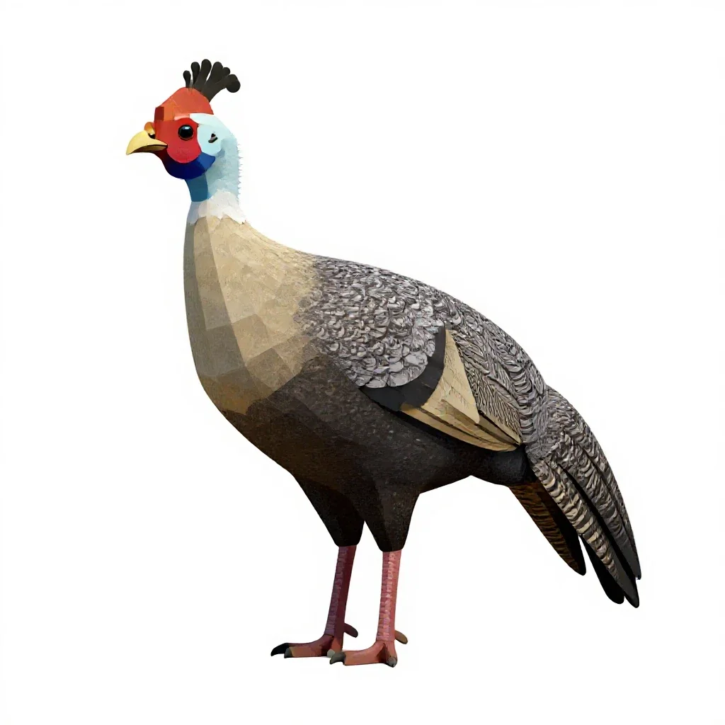 Curassow isolated on a white background