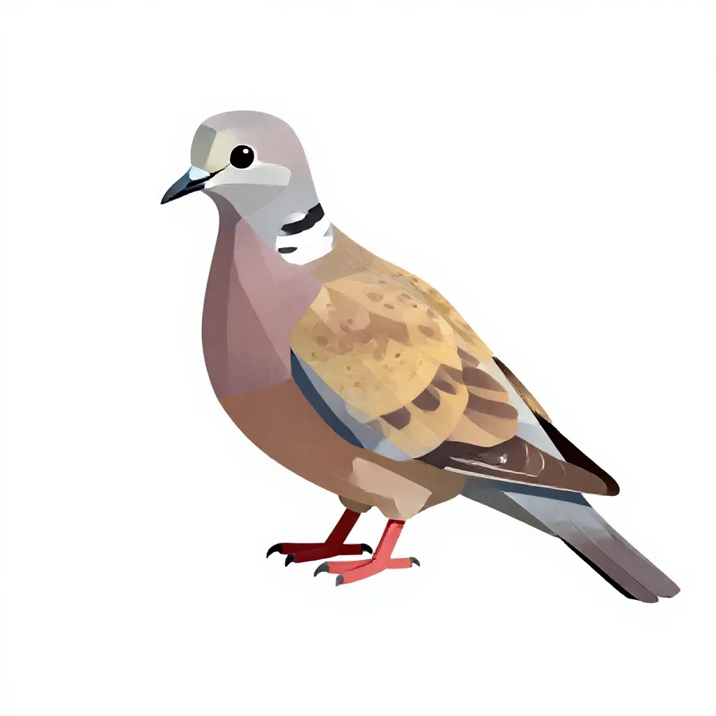 Dove isolated on a white background