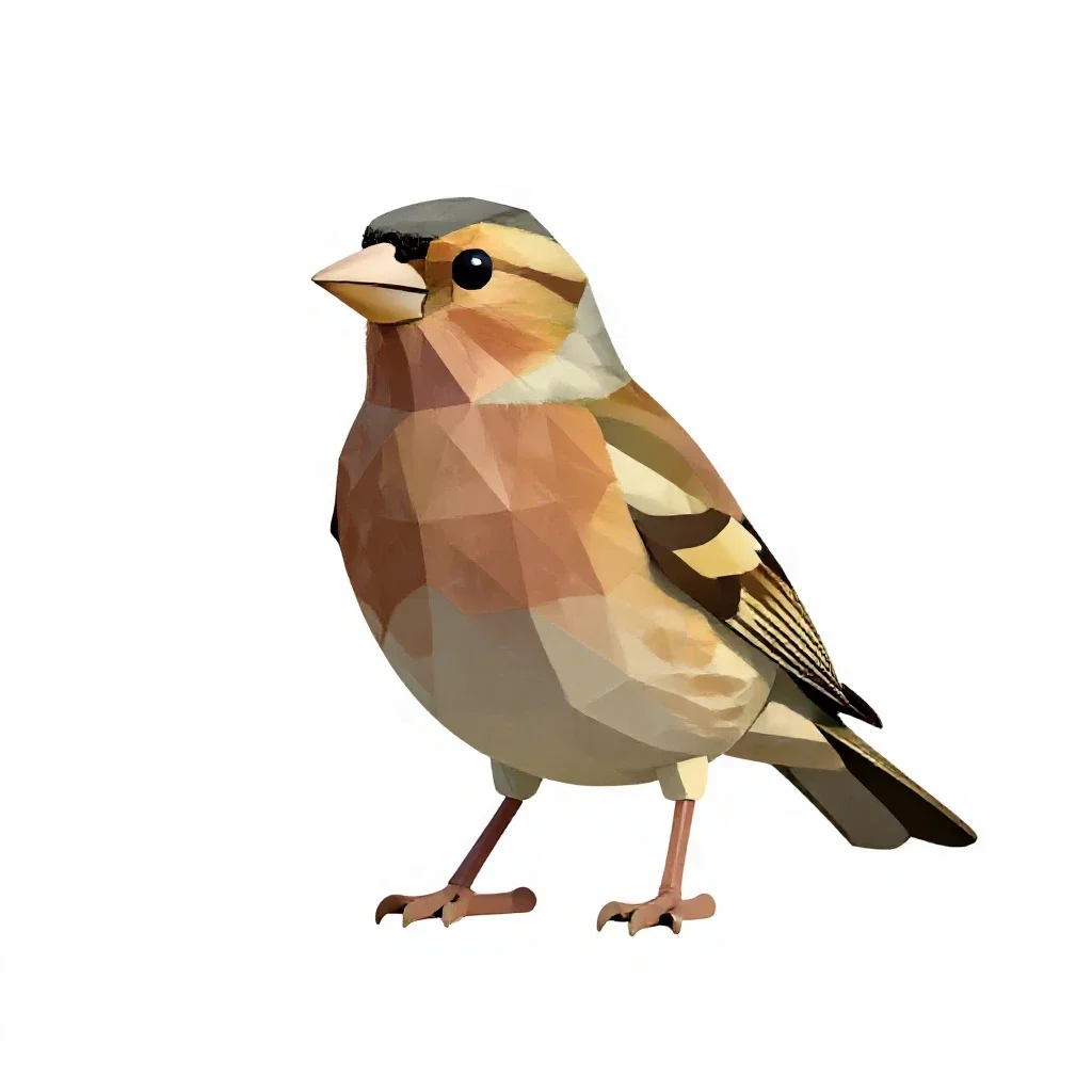 Finch isolated on a white background