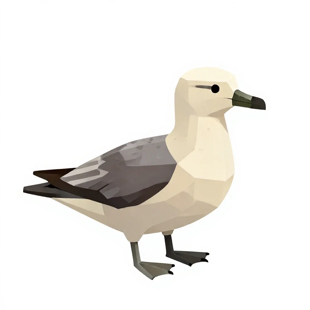 Fulmar isolated on a white background