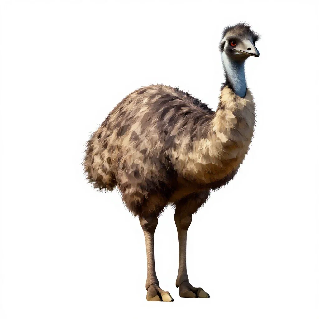 Giant moa isolated on a white background