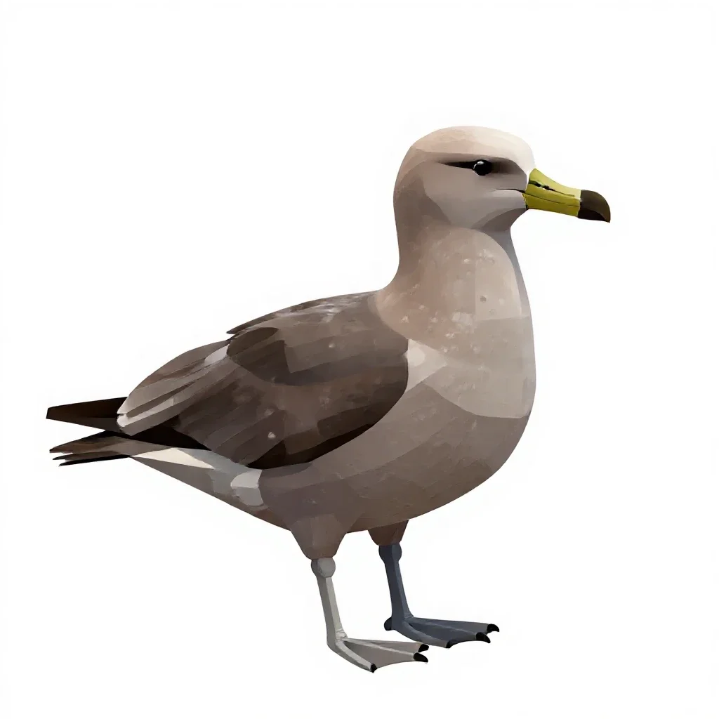 Giant petrel isolated on a white background