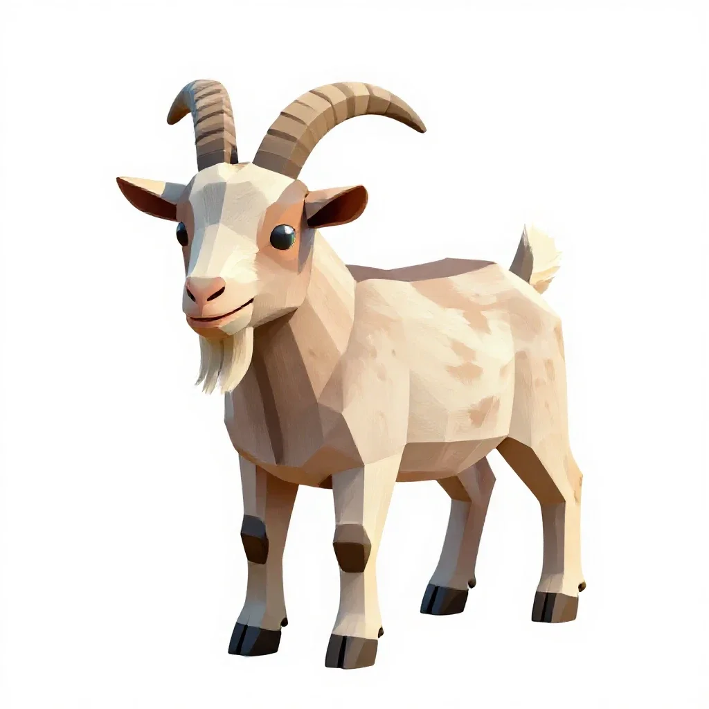 Goatsucker isolated on a white background