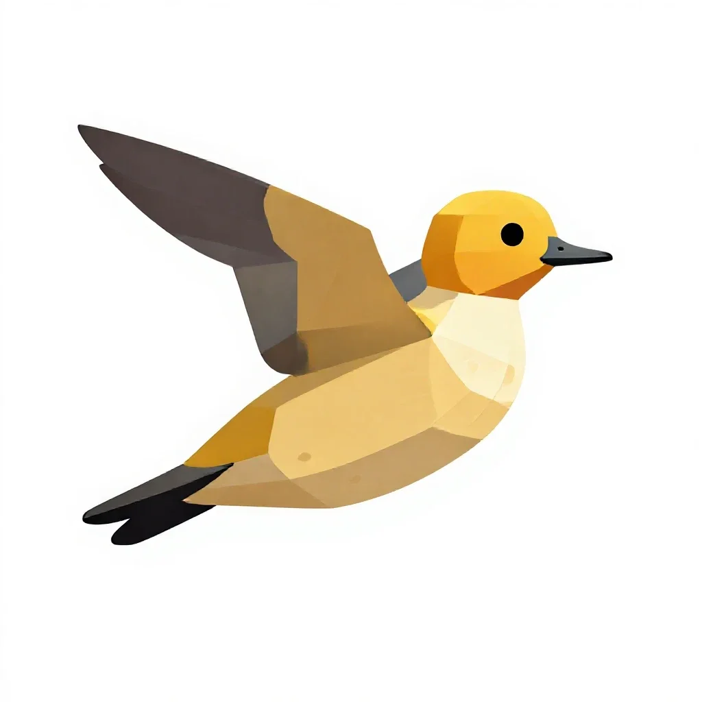 Goldeneye isolated on a white background