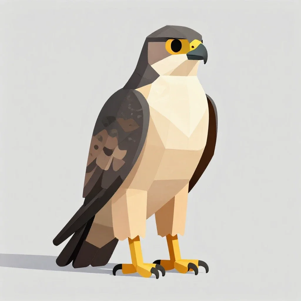 Goshawk isolated on a white background