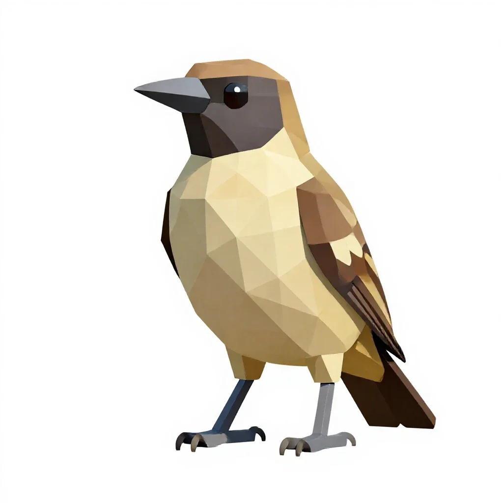 Great bowerbird isolated on a white background