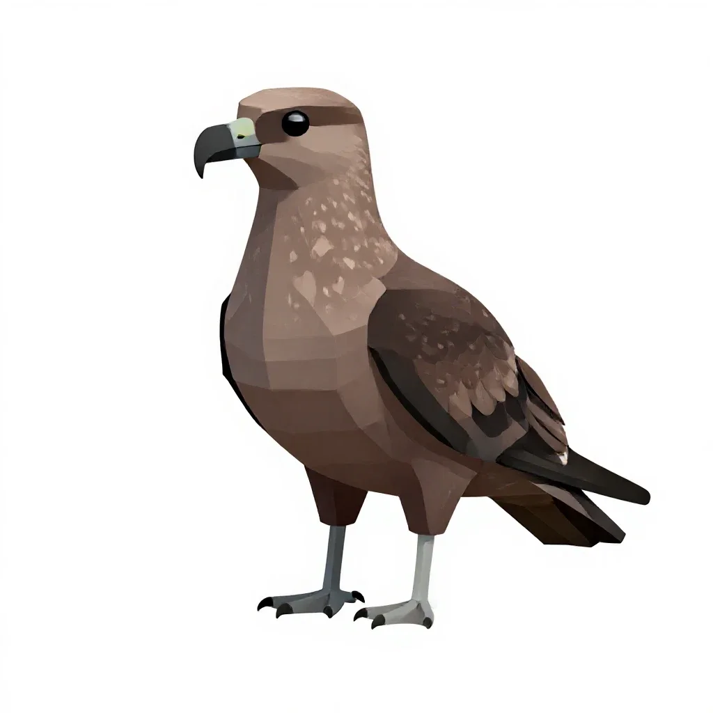 Great skua isolated on a white background