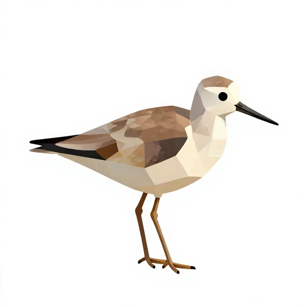 Greater yellowlegs isolated on a white background