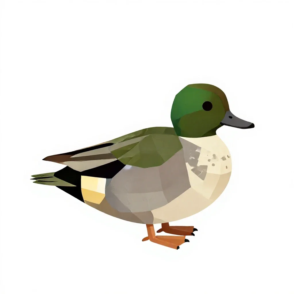 Greenwing isolated on a white background