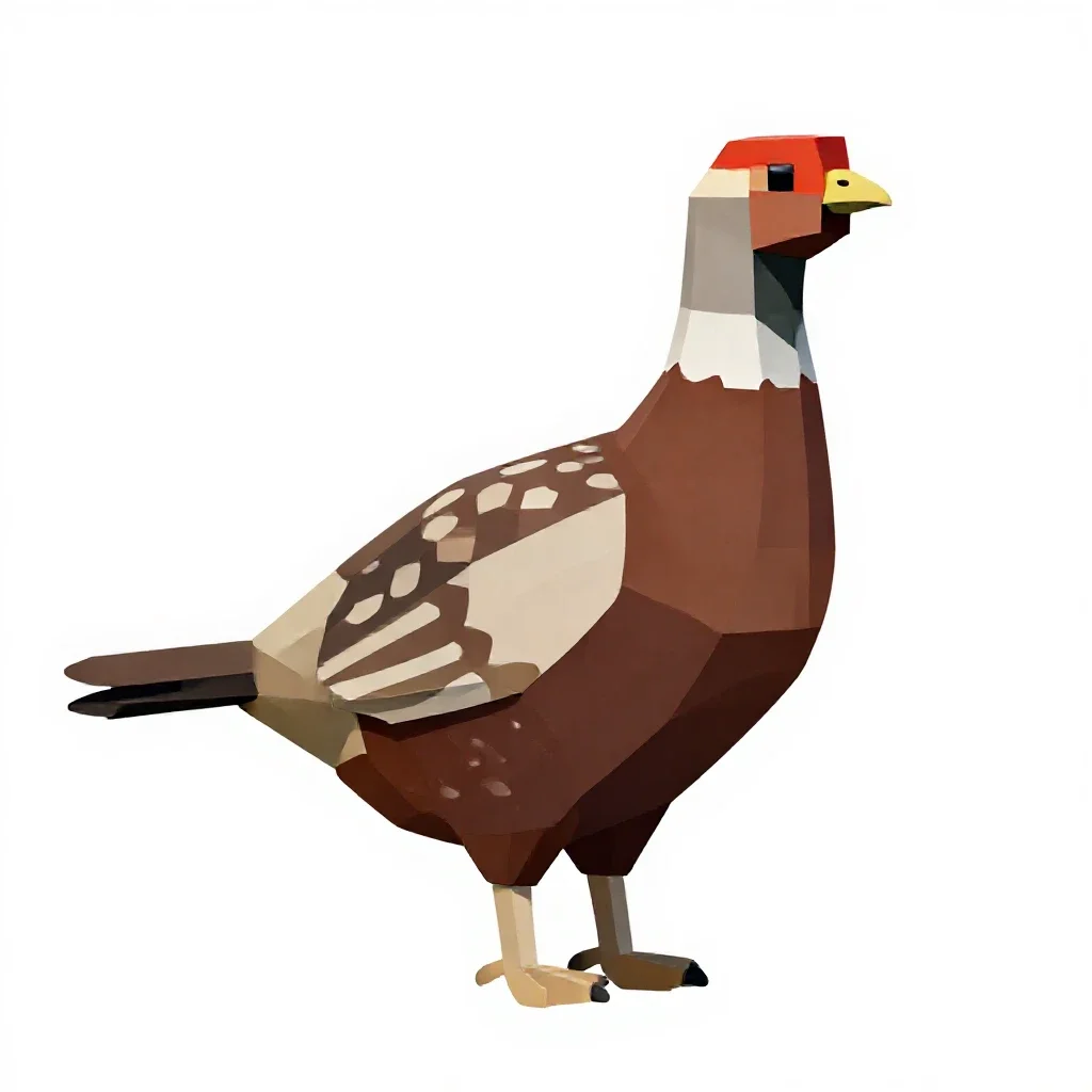 Grouse isolated on a white background
