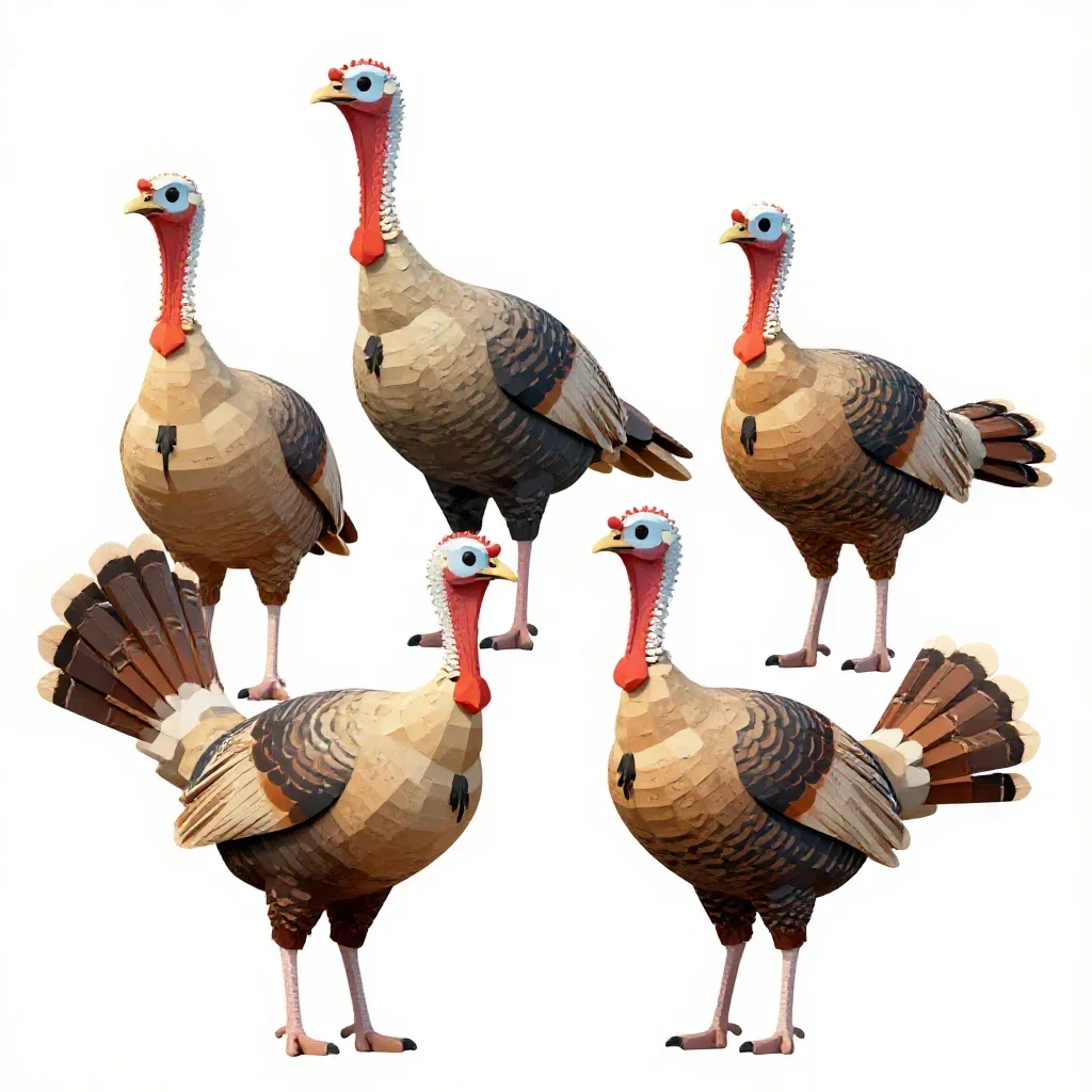 Guan isolated on a white background