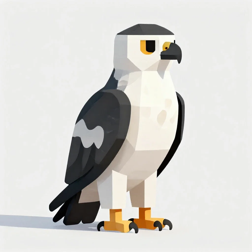 Harpy isolated on a white background