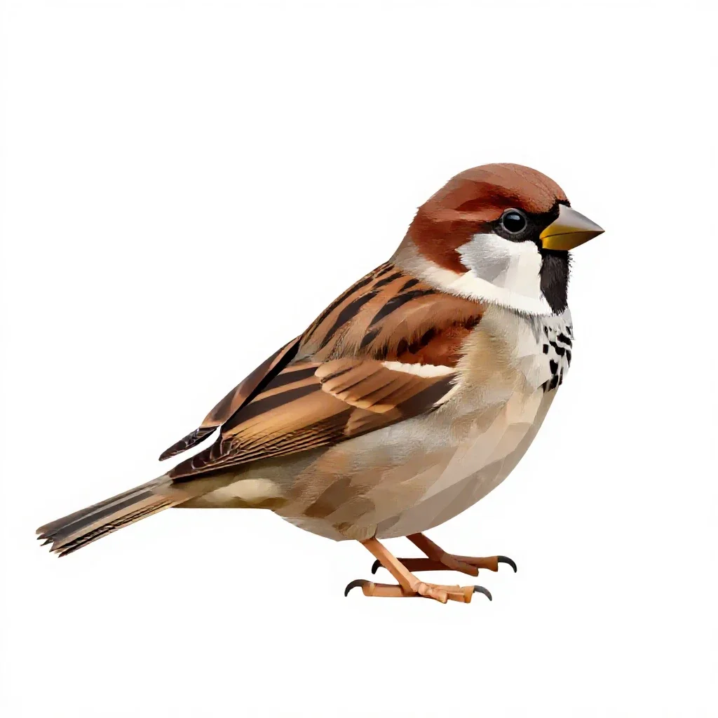 Hedge sparrow isolated on a white background
