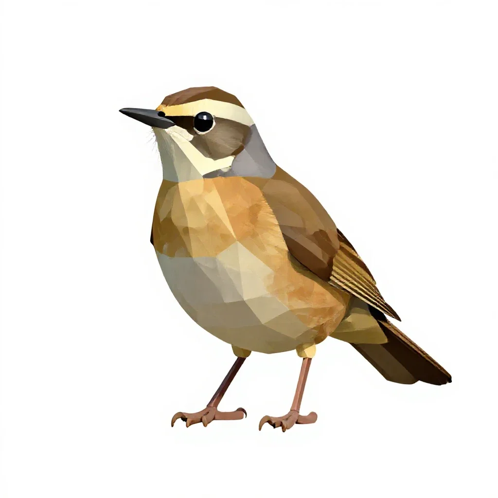 Hermit thrush isolated on a white background