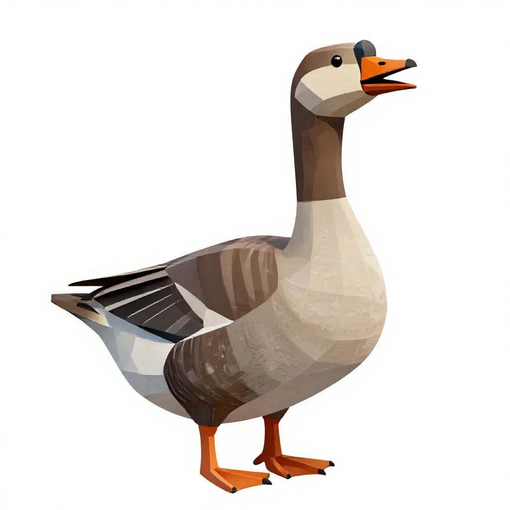 Honker isolated on a white background