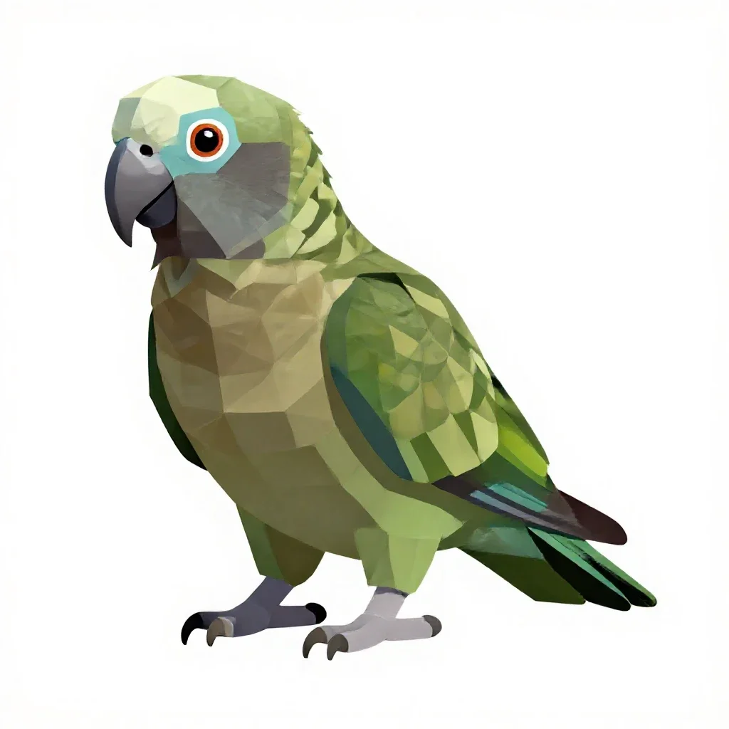 Kea isolated on a white background