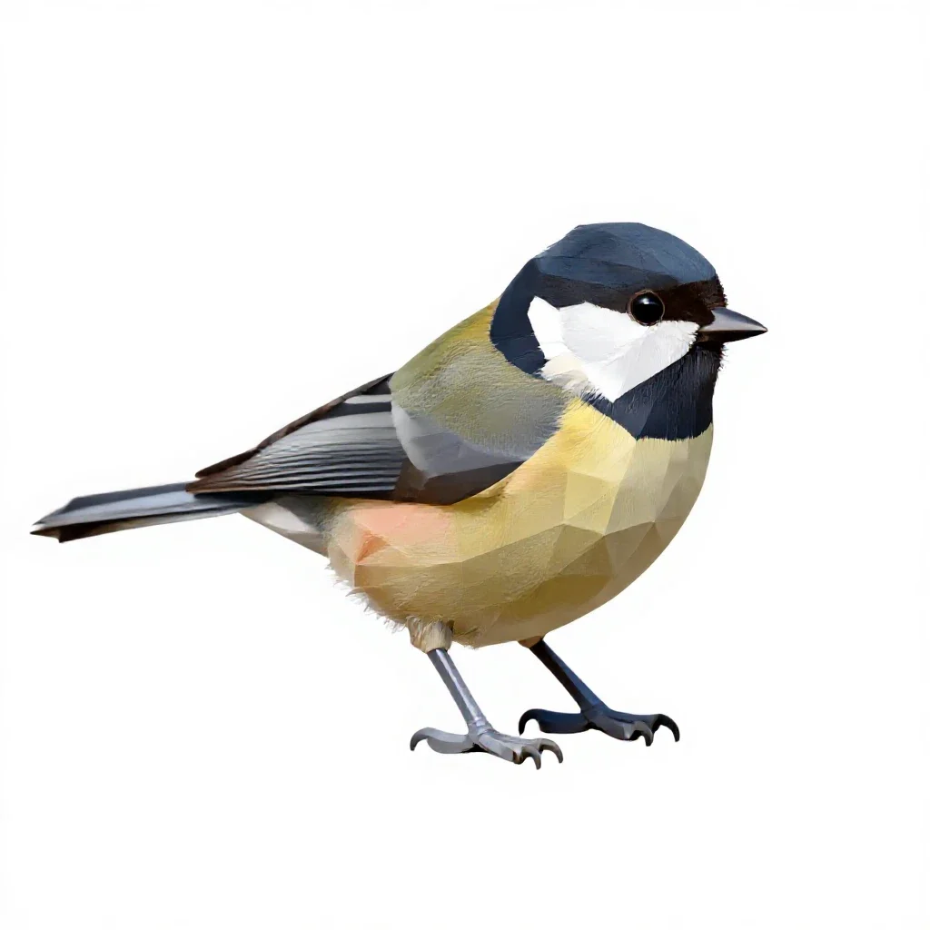Kinglet isolated on a white background