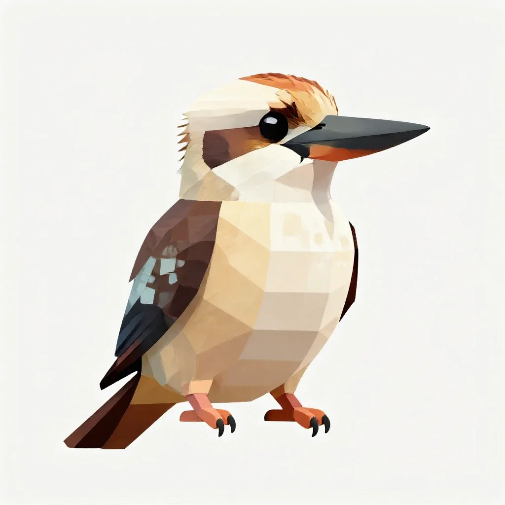 Kookaburra isolated on a white background