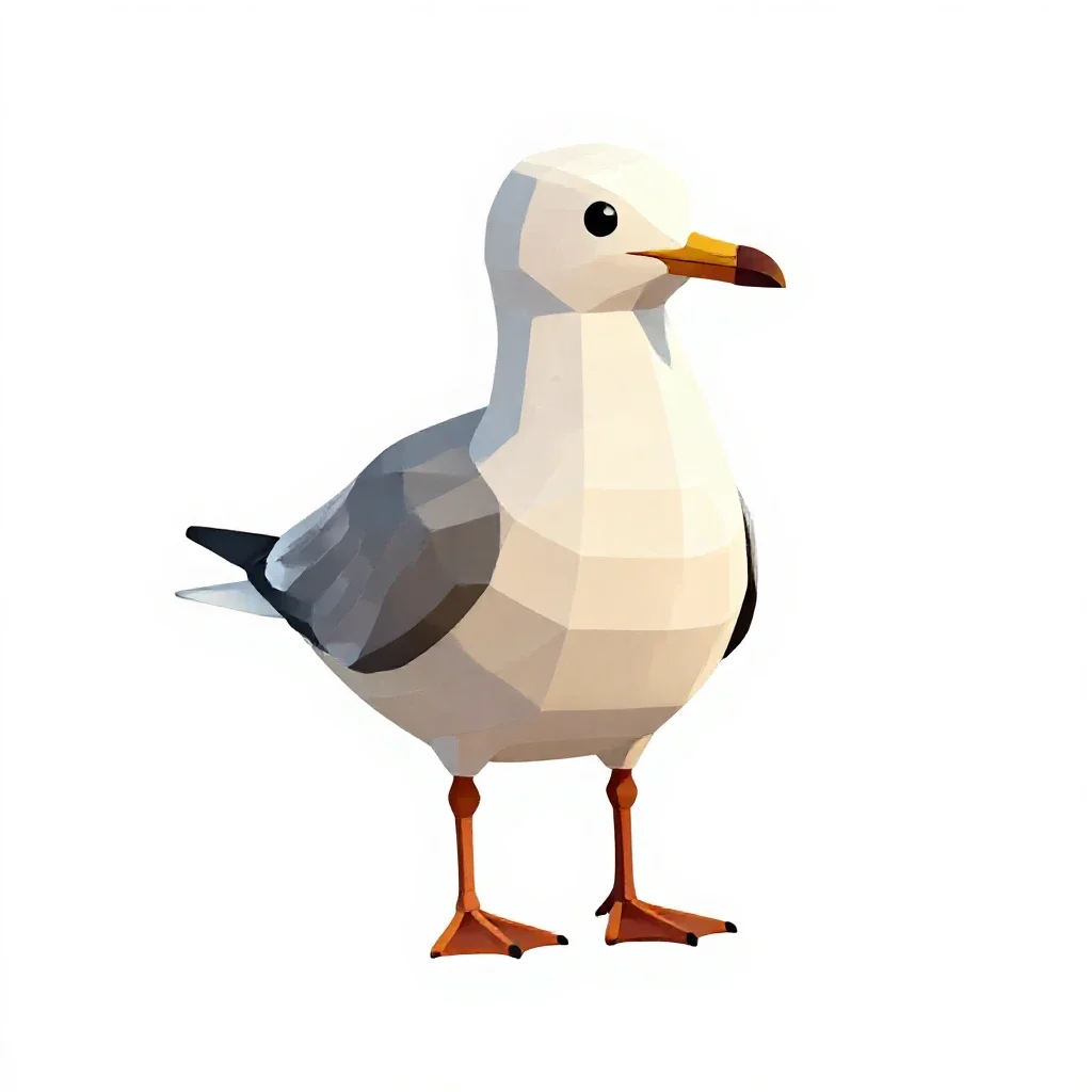 Larid isolated on a white background