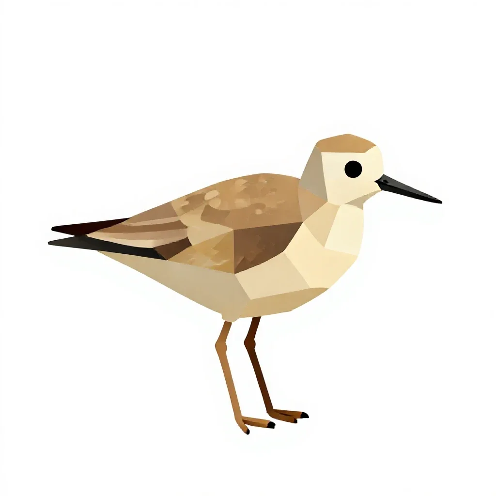 Lesser yellowlegs isolated on a white background