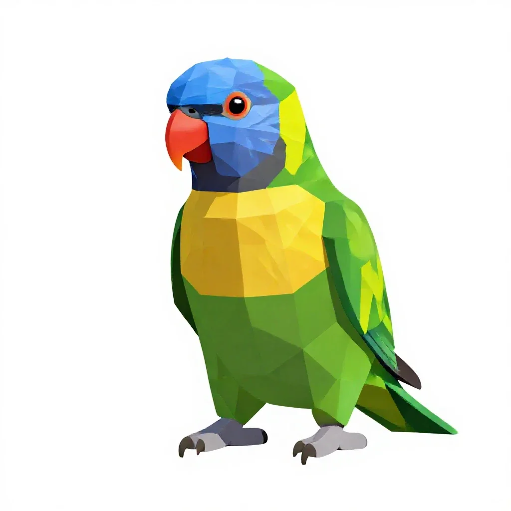 Lorikeet isolated on a white background