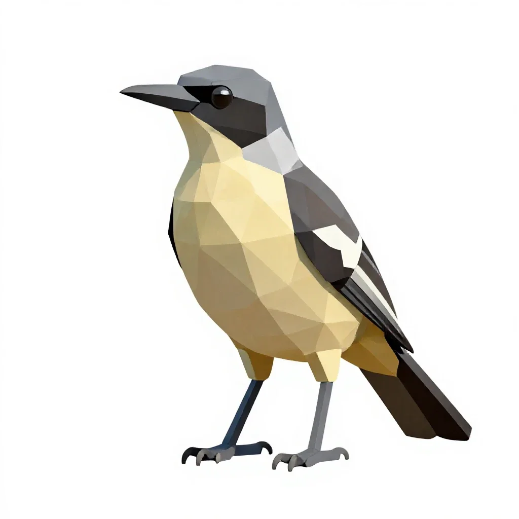 Lyrebird isolated on a white background