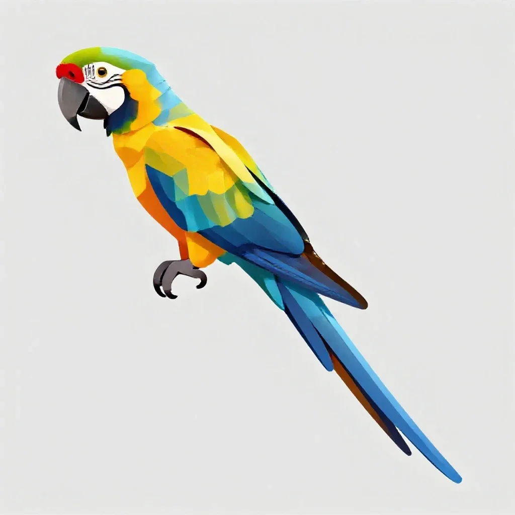Macaw isolated on a white background