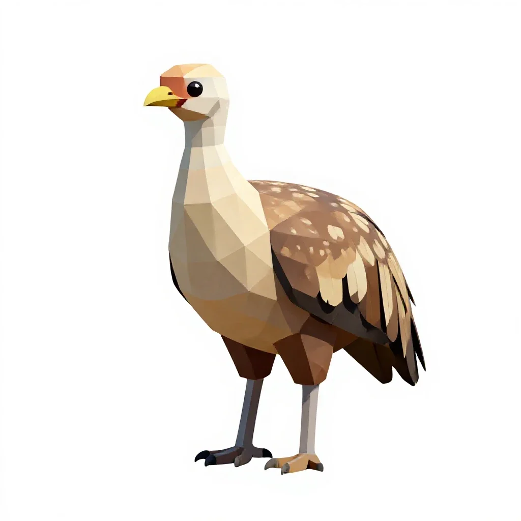 Mallee fowl isolated on a white background