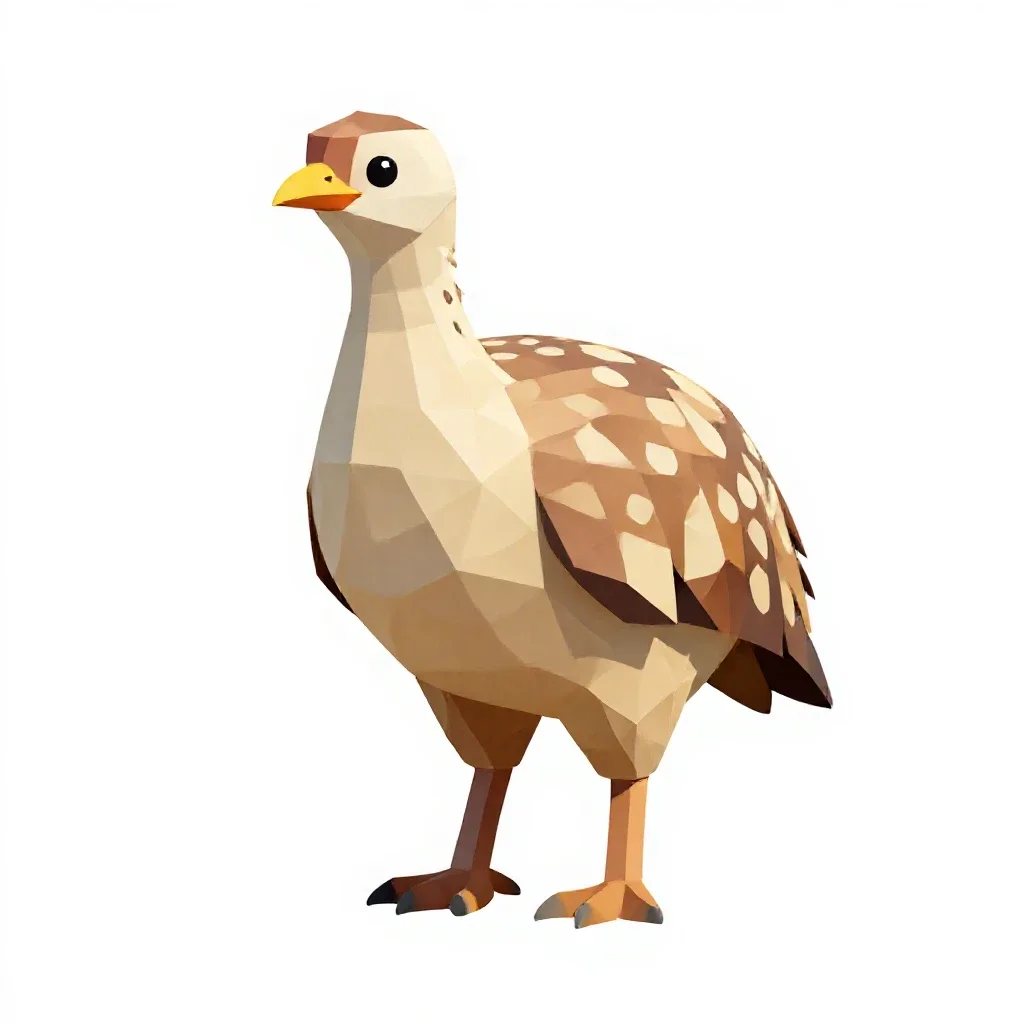 Mallee hen isolated on a white background