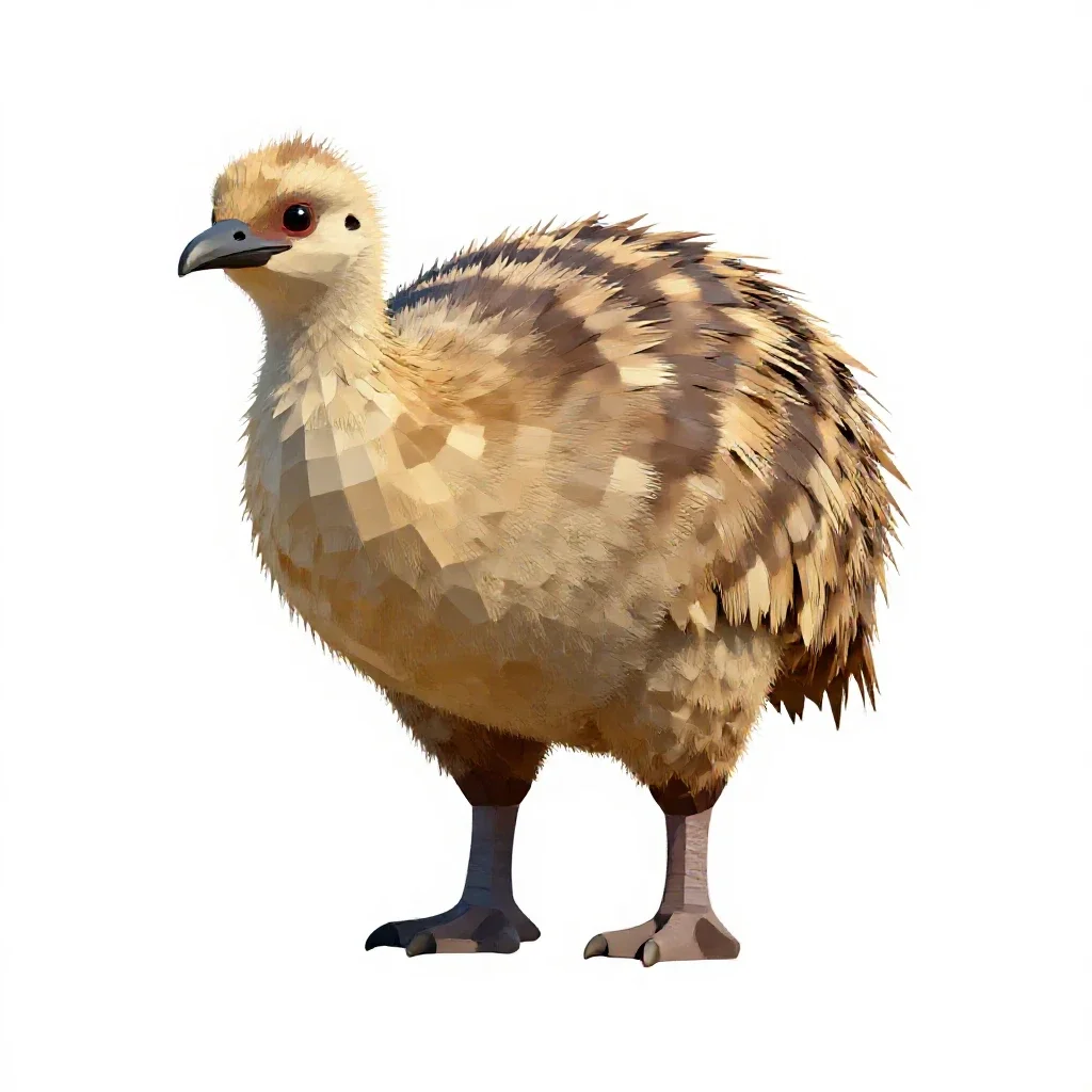 Megapode isolated on a white background