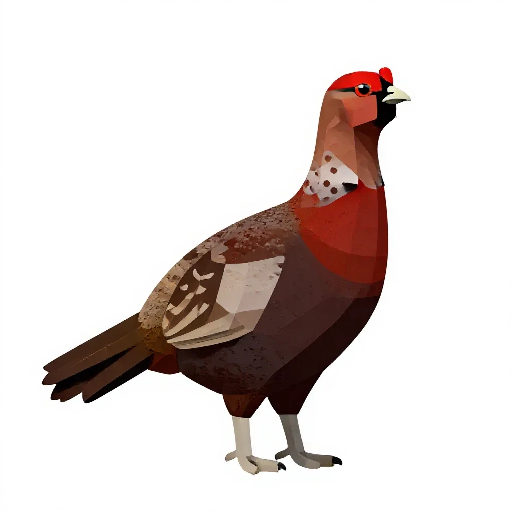 Moorcock isolated on a white background
