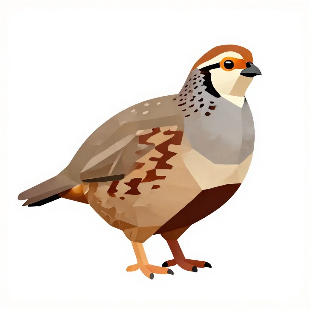Mountain quail isolated on a white background