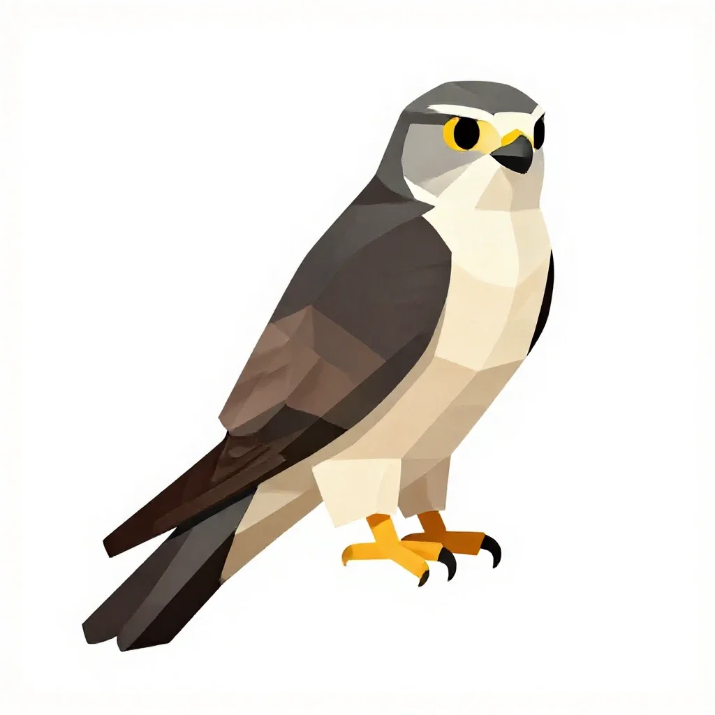 Nighthawk isolated on a white background