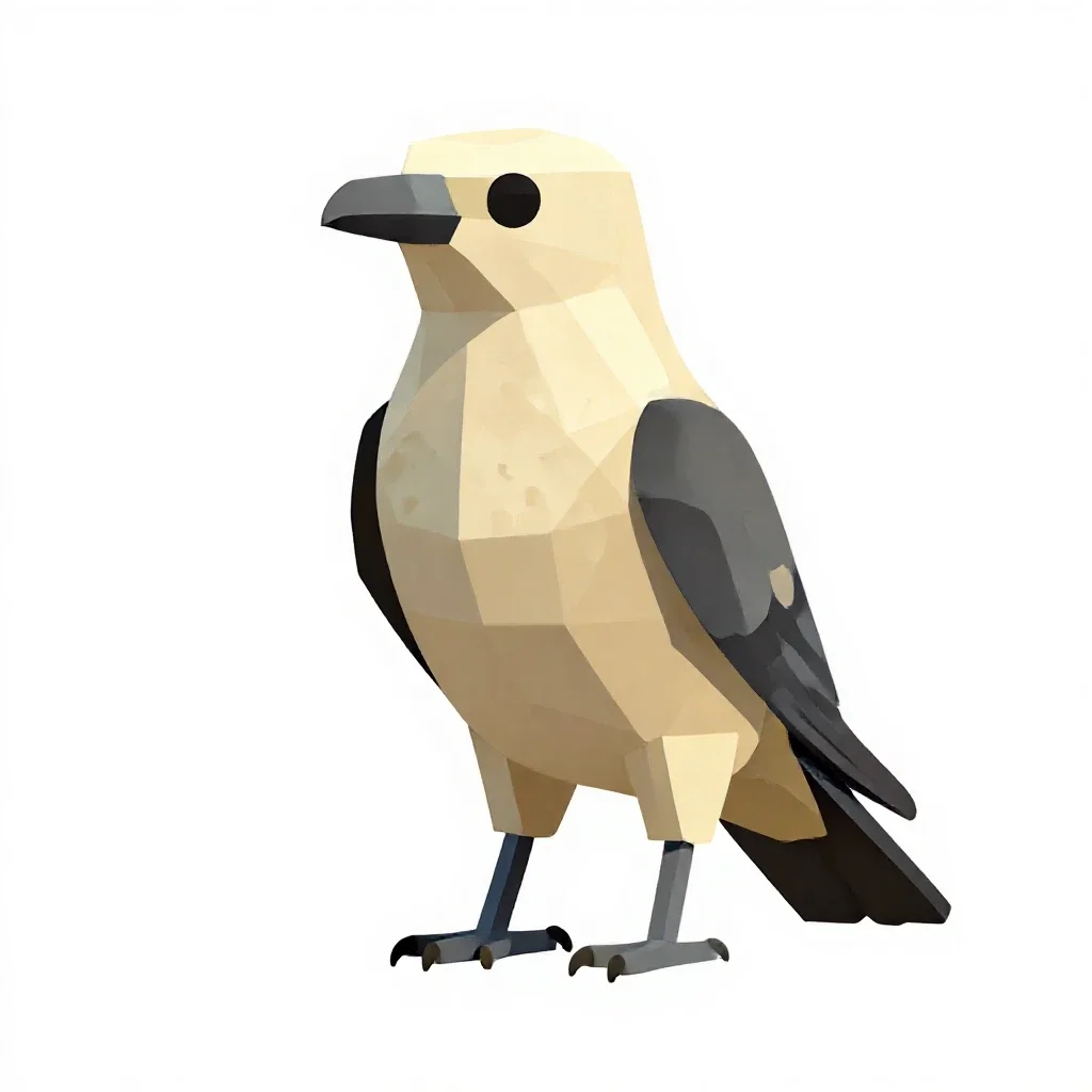Parasitic jaeger isolated on a white background