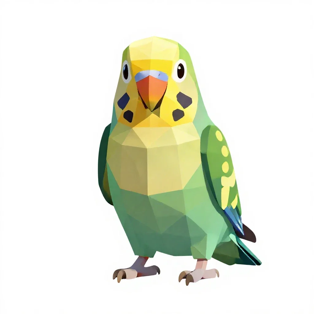 Parrot isolated on a white background