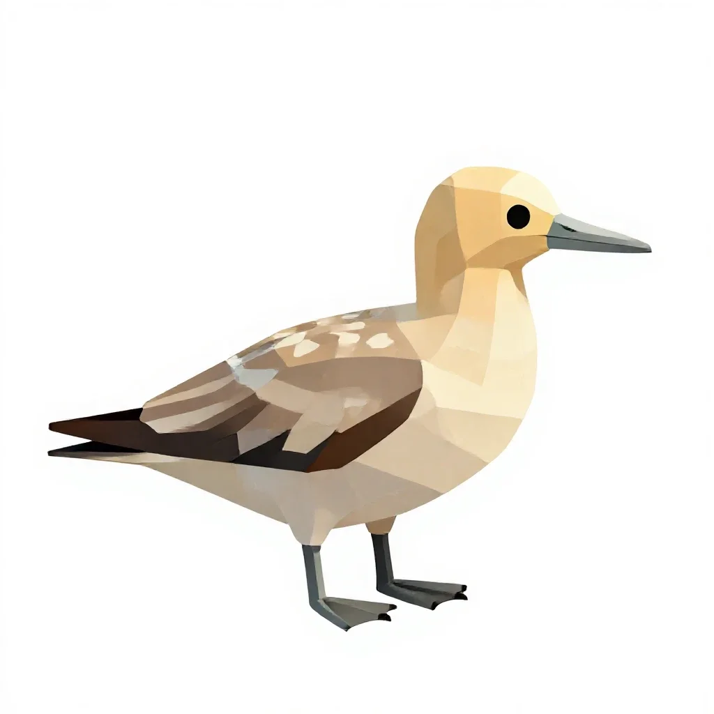 Pelagic bird isolated on a white background