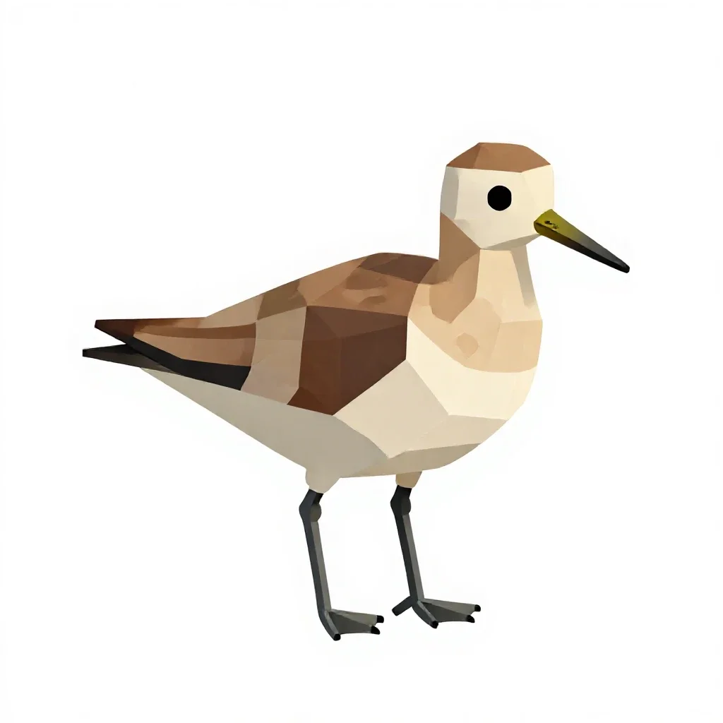 Phalarope isolated on a white background