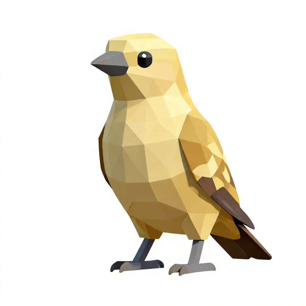 Piciform bird isolated on a white background