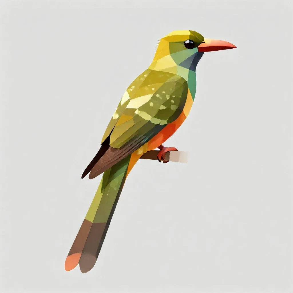 Quetzal isolated on a white background