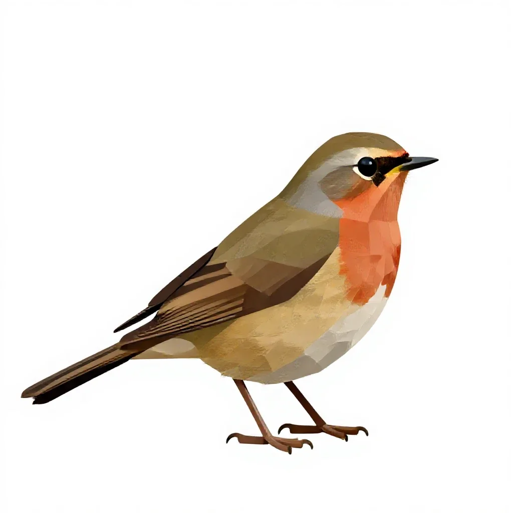 Redwing isolated on a white background