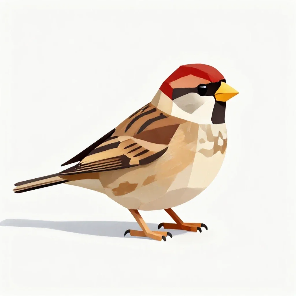 Reed bunting isolated on a white background