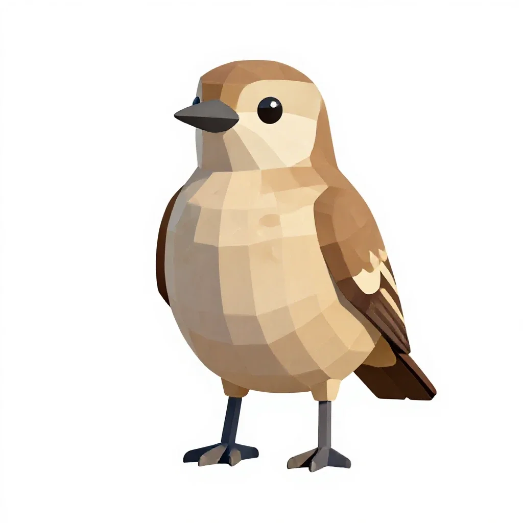 Reeve isolated on a white background