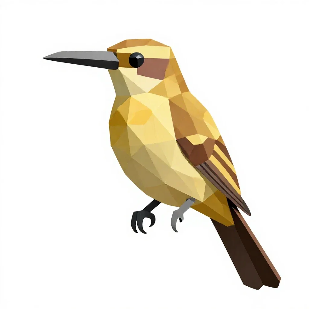Riflebird isolated on a white background