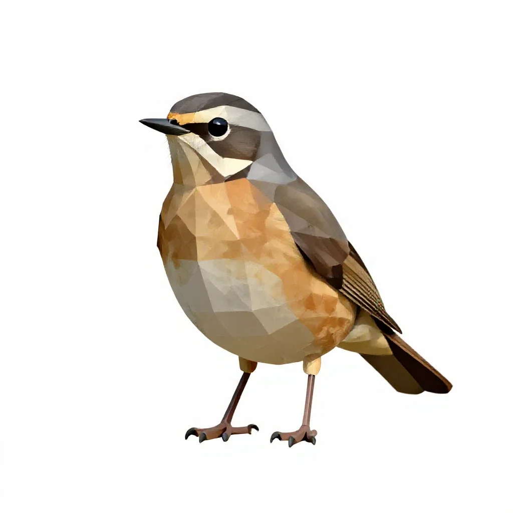Ring ouzel isolated on a white background
