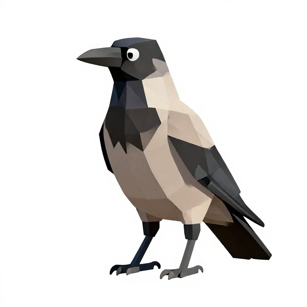 Rook isolated on a white background